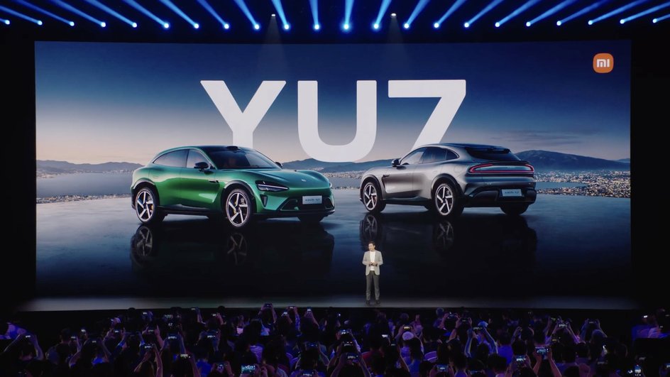 Preview Xiaomi представила свой первый электрический кроссовер YU7