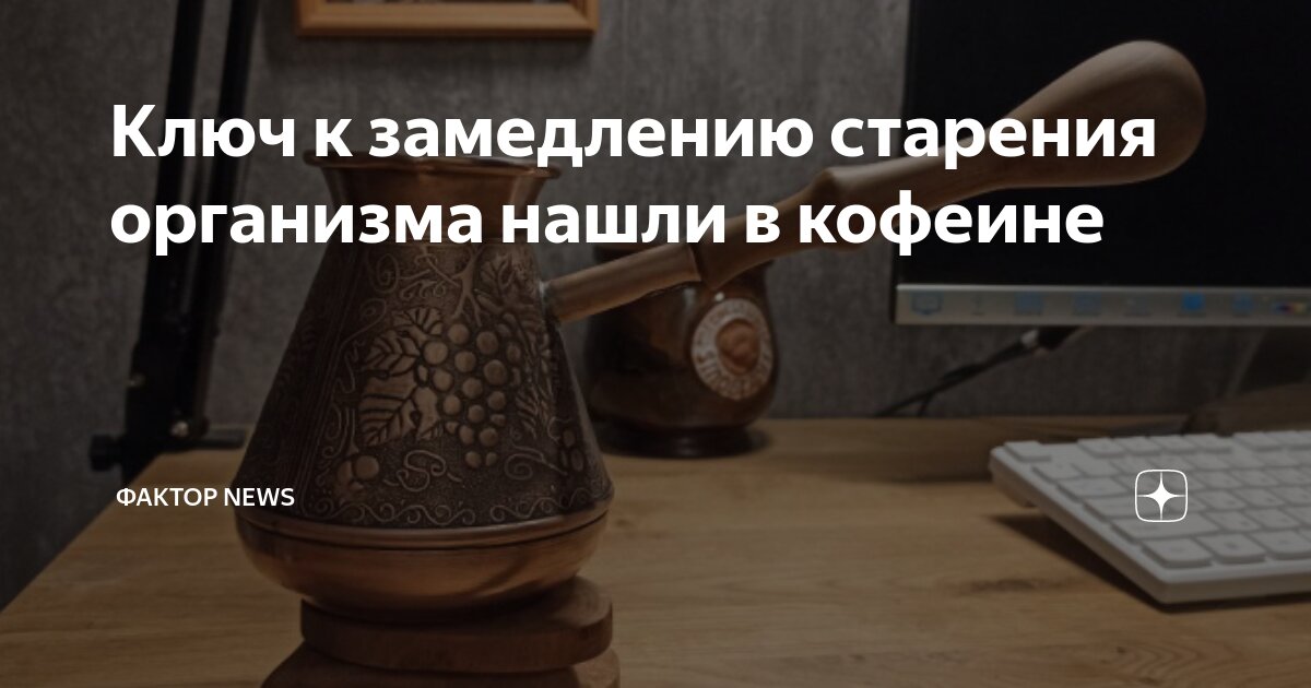 Preview Ученые обнаружили связь кофеина с замедлением клеточного старения