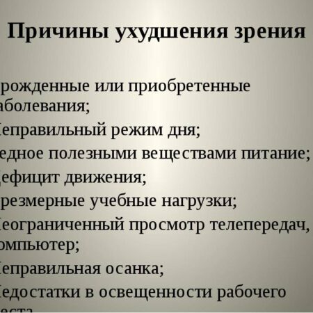 Выявлен неочевидный фактор ухудшения зрения
