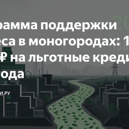 Новая программа поддержки бизнеса в моногородах