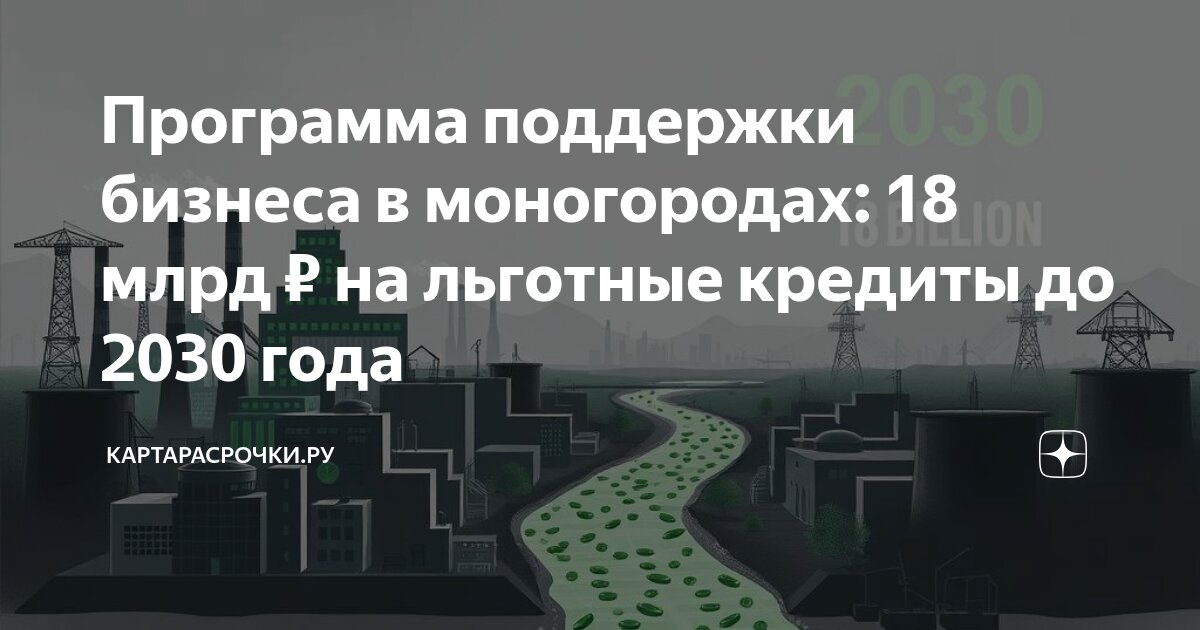 Preview Новая программа поддержки бизнеса в моногородах