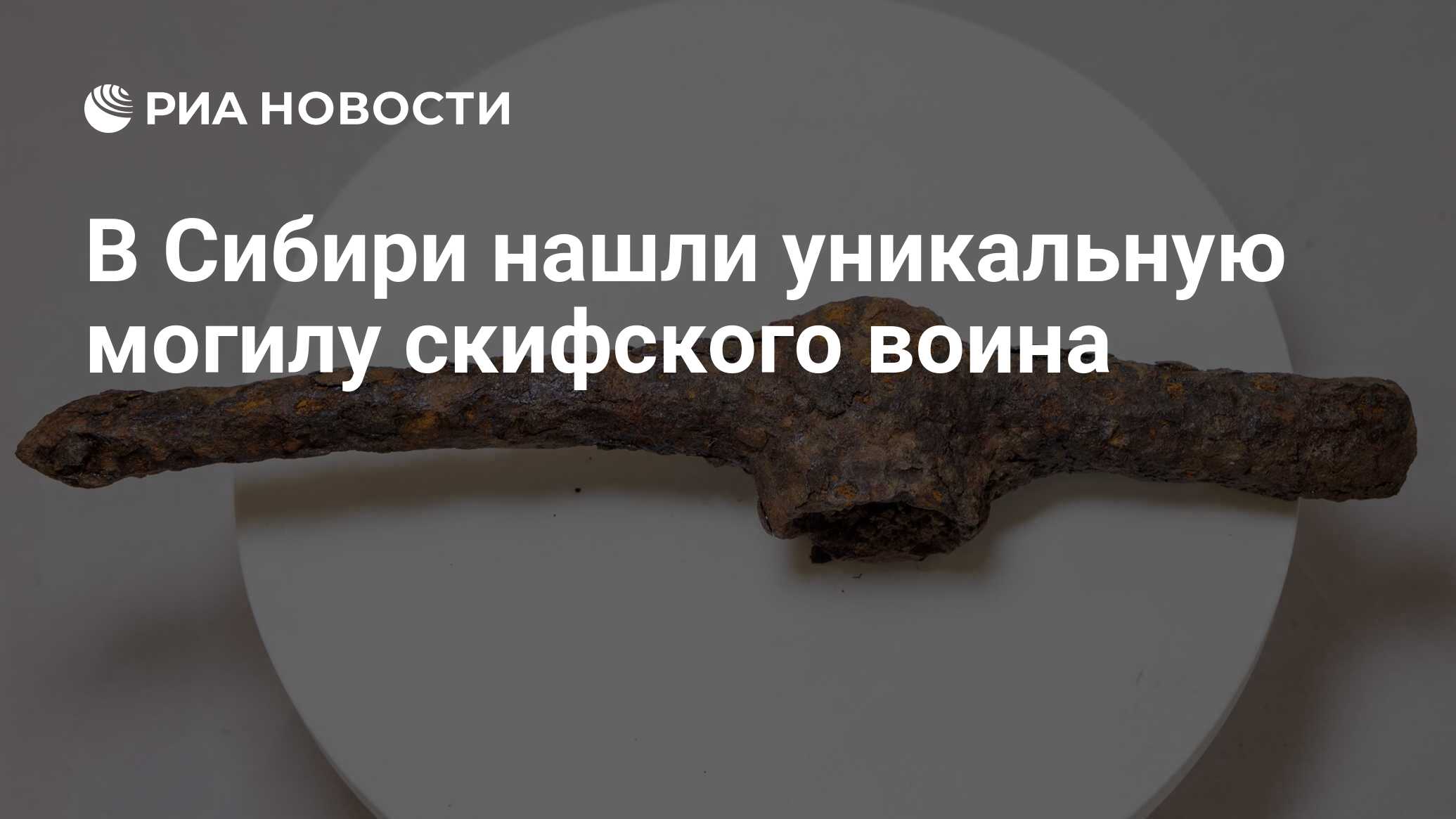 Preview В Сибири обнаружена уникальная могила скифского воина