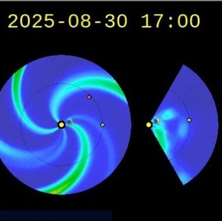 ИКИ РАН: мощная солнечная плазма достигнет Земли ночью 2 сентября, ожидаются сильные магнитные бури