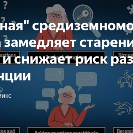 Исследование: «Зеленая средиземноморская диета» эффективно замедляет старение мозга