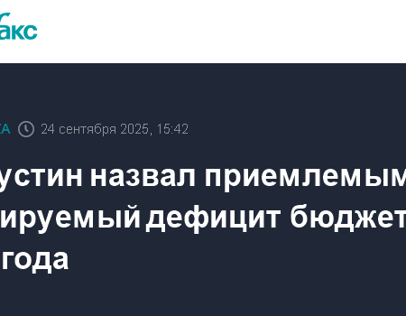 Мишустин: Дефицит бюджета России в 2026 году будет приемлемым