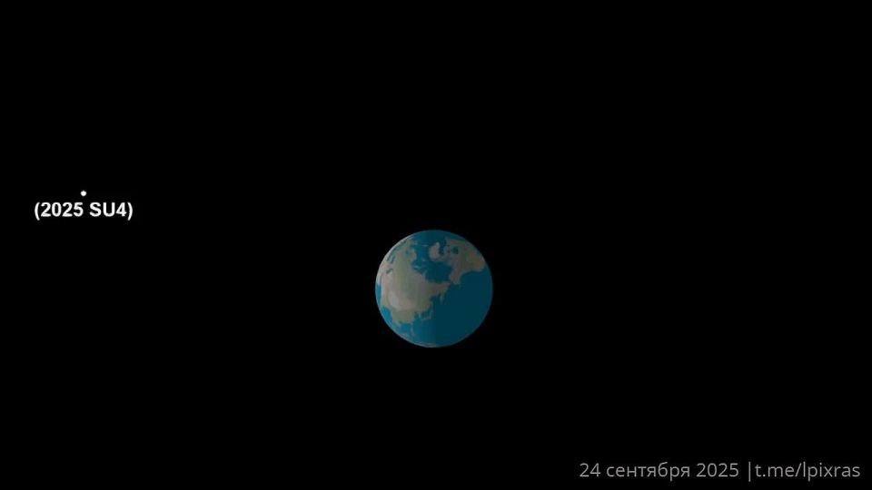 Preview ИКИ РАН: астероид 2025 SU4 диаметром 2 метра пролетел рядом с Землёй