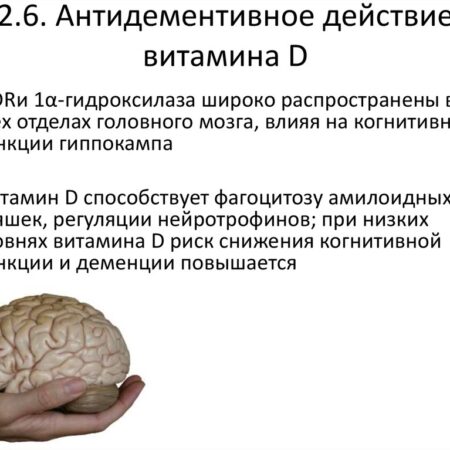 Неожиданная Защитная Роль Витамина D3 для Здоровья Мозга